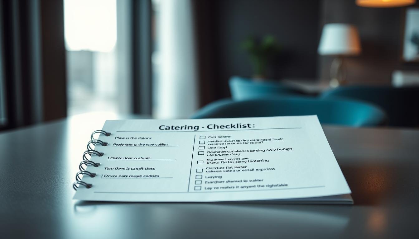 catering timeline checklist